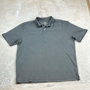 Tommy Bahama Gray Polo Shirt Versatile Knit Design